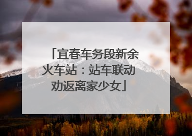 宜春车务段新余火车站：站车联动劝返离家少女