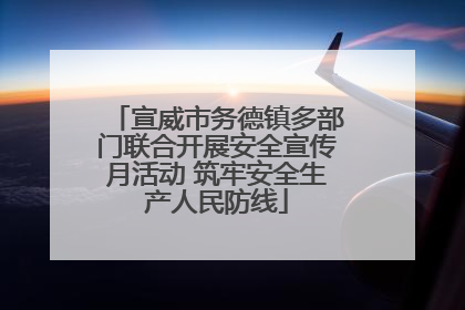 宣威市务德镇多部门联合开展安全宣传月活动 筑牢安全生产人民防线