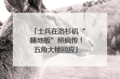 士兵在洛杉矶“睡地板”照疯传！五角大楼回应