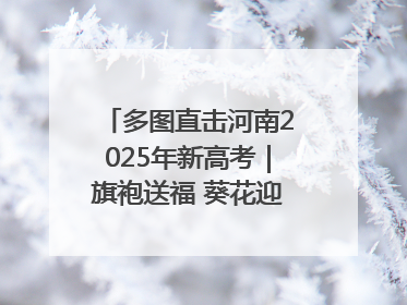 多图直击河南2025年新高考｜旗袍送福 葵花迎胜——许昌高考首日拉开帷幕