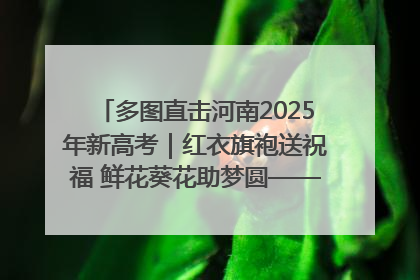 多图直击河南2025年新高考｜红衣旗袍送祝福 鲜花葵花助梦圆——尉氏县高考暖心送考