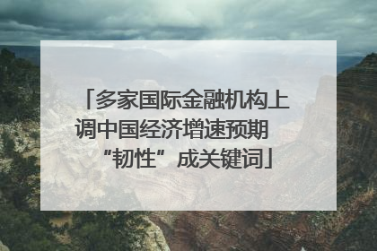 多家国际金融机构上调中国经济增速预期 “韧性”成关键词