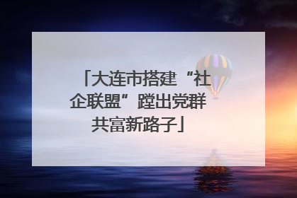 大连市搭建“社企联盟”蹚出党群共富新路子
