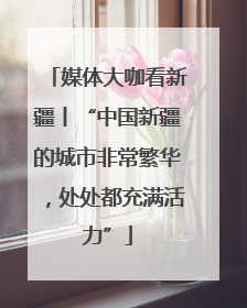 媒体大咖看新疆丨“中国新疆的城市非常繁华，处处都充满活力”