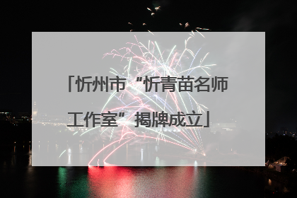 忻州市“忻青苗名师工作室”揭牌成立