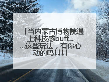 当内蒙古博物院遇上科技感buff……这些玩法，有你心动的吗↓↓↓