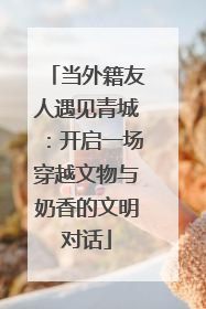 当外籍友人遇见青城：开启一场穿越文物与奶香的文明对话