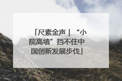 尺素金声｜“小院高墙”挡不住中国创新发展步伐