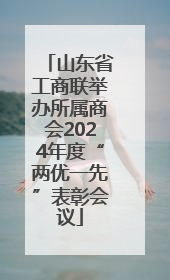 山东省工商联举办所属商会2024年度“两优一先”表彰会议