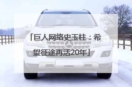 巨人网络史玉柱：希望征途再活20年