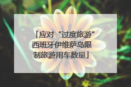 应对“过度旅游” 西班牙伊维萨岛限制旅游用车数量