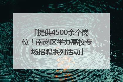 提供4500余个岗位！南岗区举办高校专场招聘系列活动