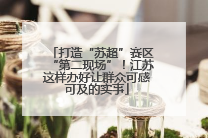 打造“苏超”赛区“第二现场”！江苏这样办好让群众可感可及的实事