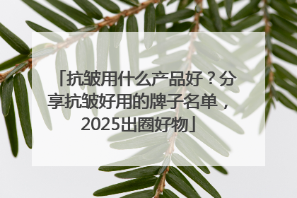 抗皱用什么产品好？分享抗皱好用的牌子名单，2025出圈好物