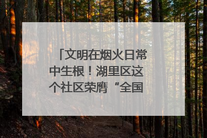 文明在烟火日常中生根！湖里区这个社区荣膺“全国文明单位”称号
