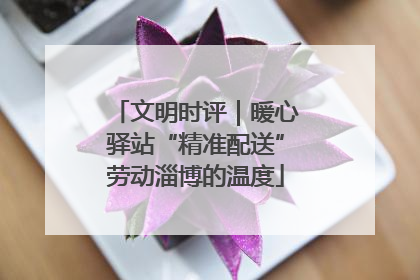 文明时评｜暖心驿站“精准配送”劳动淄博的温度