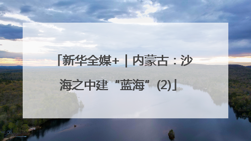 新华全媒+｜内蒙古：沙海之中建“蓝海”(2)