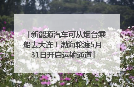 新能源汽车可从烟台乘船去大连！渤海轮渡5月31日开启运输通道