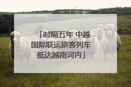时隔五年 中越国际联运旅客列车抵达越南河内