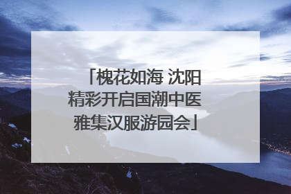 槐花如海 沈阳精彩开启国潮中医雅集汉服游园会