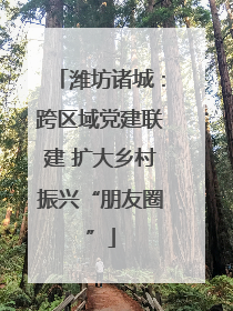 潍坊诸城：跨区域党建联建 扩大乡村振兴“朋友圈”