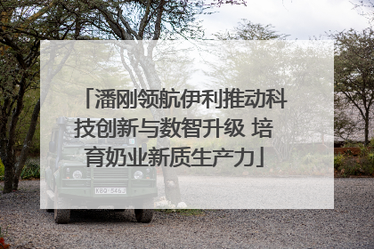 潘刚领航伊利推动科技创新与数智升级 培育奶业新质生产力