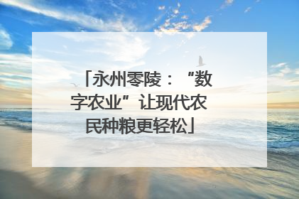 永州零陵：“数字农业”让现代农民种粮更轻松