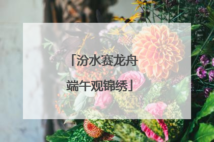 汾水赛龙舟 端午观锦绣