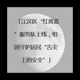 江汉区“红黄蓝”服务队上线，组团守护居民“舌尖上的安全”