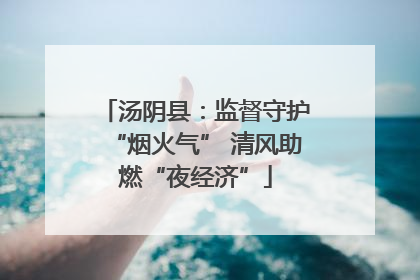 汤阴县：监督守护“烟火气” 清风助燃“夜经济”
