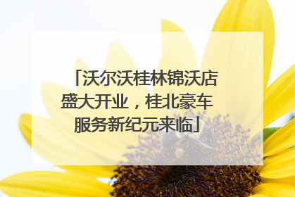 沃尔沃桂林锦沃店盛大开业，桂北豪车服务新纪元来临