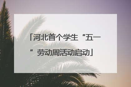 河北首个学生“五一”劳动周活动启动