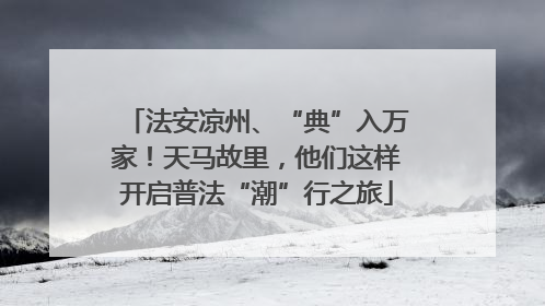法安凉州、“典”入万家！天马故里，他们这样开启普法“潮”行之旅
