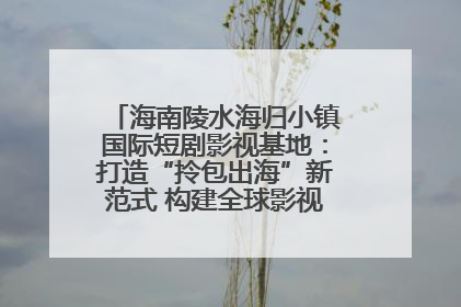海南陵水海归小镇国际短剧影视基地：打造“拎包出海”新范式 构建全球影视产业“新热土”