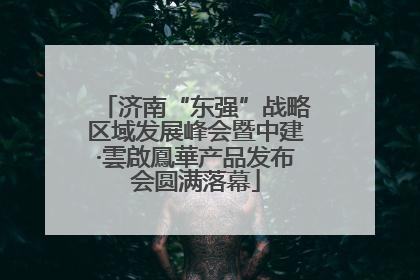 济南“东强”战略区域发展峰会暨中建·雲啟鳳華产品发布会圆满落幕