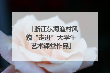 浙江东海渔村风貌“走进”大学生艺术课堂作品
