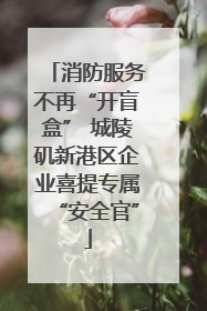 消防服务不再“开盲盒” 城陵矶新港区企业喜提专属“安全官”