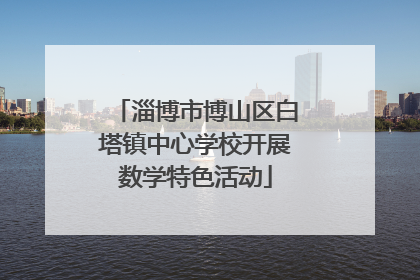 淄博市博山区白塔镇中心学校开展数学特色活动
