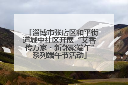淄博市张店区和平街道城中社区开展“艾香传万家・新邻聚端午”系列端午节活动
