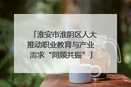 淮安市淮阴区人大推动职业教育与产业需求“同频共振”