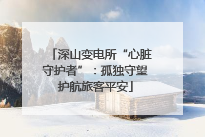 深山变电所“心脏守护者”：孤独守望护航旅客平安