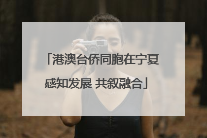 港澳台侨同胞在宁夏感知发展 共叙融合