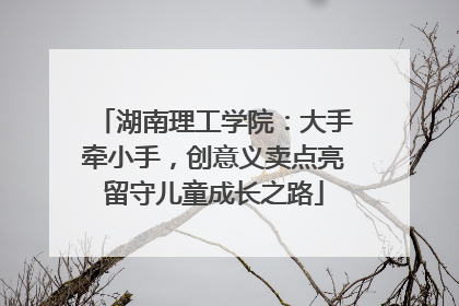 湖南理工学院：大手牵小手，创意义卖点亮留守儿童成长之路