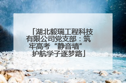 湖北毅瑞工程科技有限公司党支部：筑牢高考“静音墙” 护航学子逐梦路