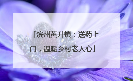 滨州黄升镇：送药上门，温暖乡村老人心