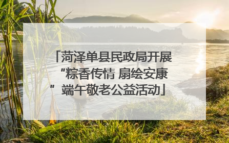 菏泽单县民政局开展“粽香传情 扇绘安康”端午敬老公益活动