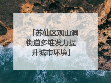 苏仙区观山洞街道多维发力提升城市环境