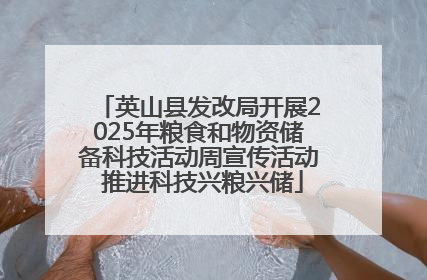英山县发改局开展2025年粮食和物资储备科技活动周宣传活动 推进科技兴粮兴储