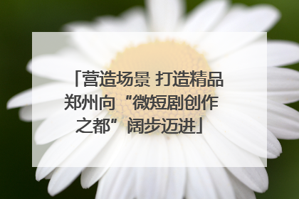 营造场景 打造精品 郑州向“微短剧创作之都”阔步迈进