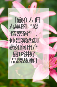 藏在左归丸里的“爱情密码”：仲景宛西制药如何用产品IP讲好品牌故事